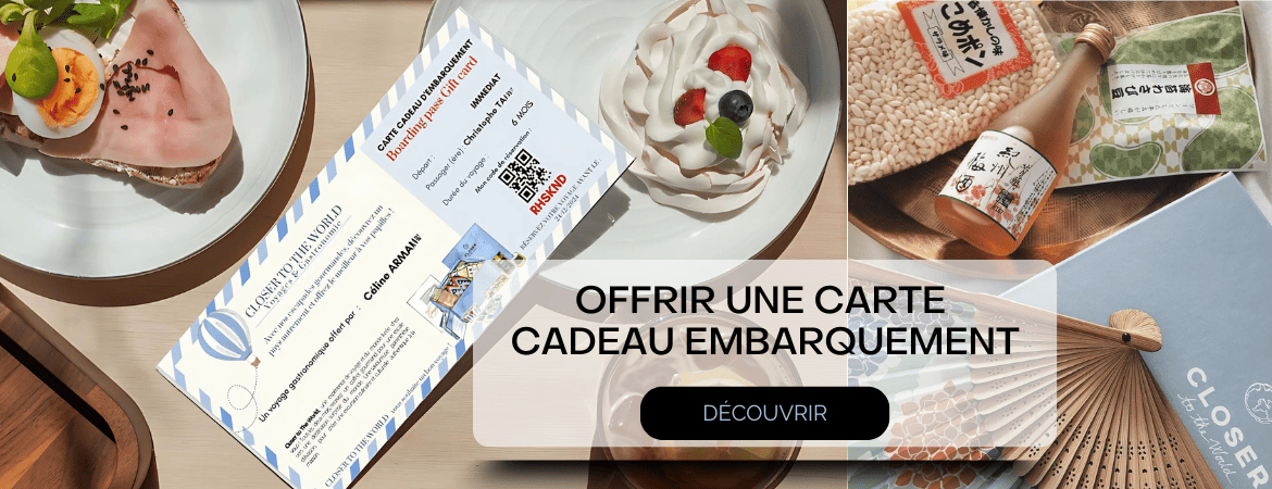 Carte cadeau Embarquement Closer to the world