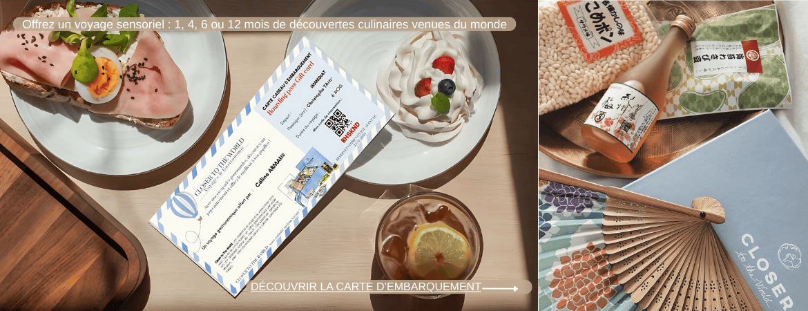Carte cadeau Embarquement Closer to the world