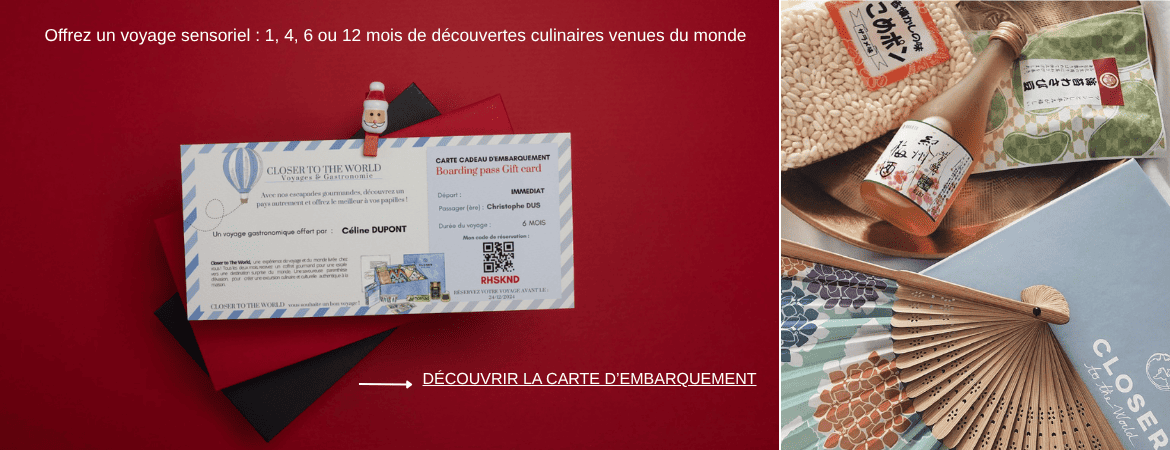 Carte cadeau Embarquement Closer to the world
