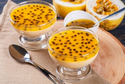 Crème au fruit de la passion en verrine - Dessert tropical onctueux
